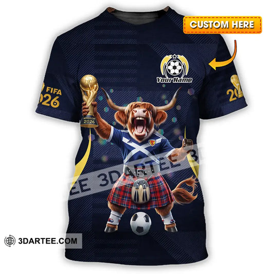 Unisex Shirt - Custom Scotland Fifa World Cup 2026 3D Shirt T-shirt