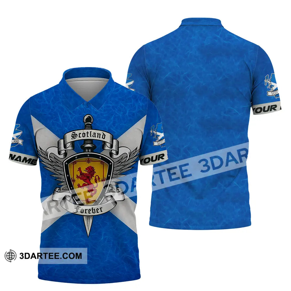 Unisex Shirt - Custom Scotland Forever Shirt Polo Shirt / S T-shirt