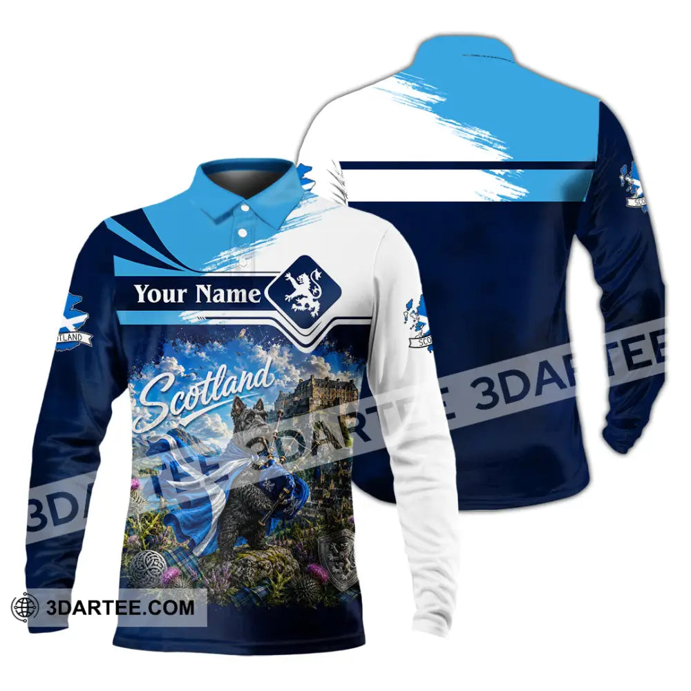 Unisex Shirt - Custom Scotland Shirt - Long Sleeve Polo / S - T-shirt