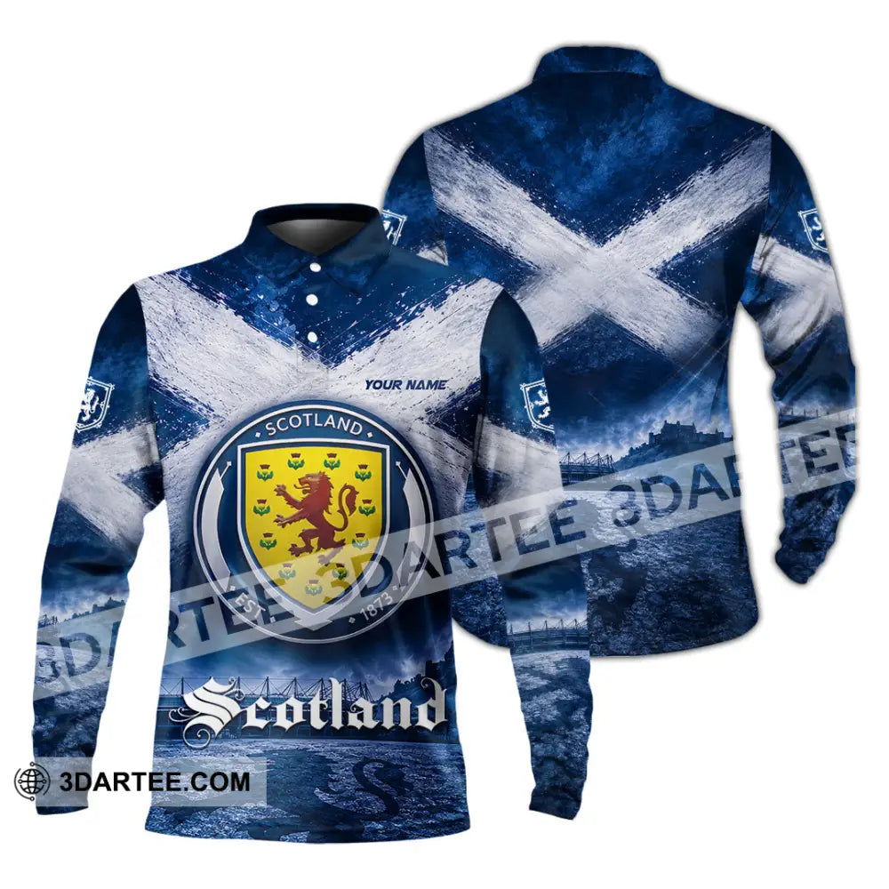 Unisex Shirt - Custom Scotland Shirt - Long Sleeve Polo / S - T-shirt