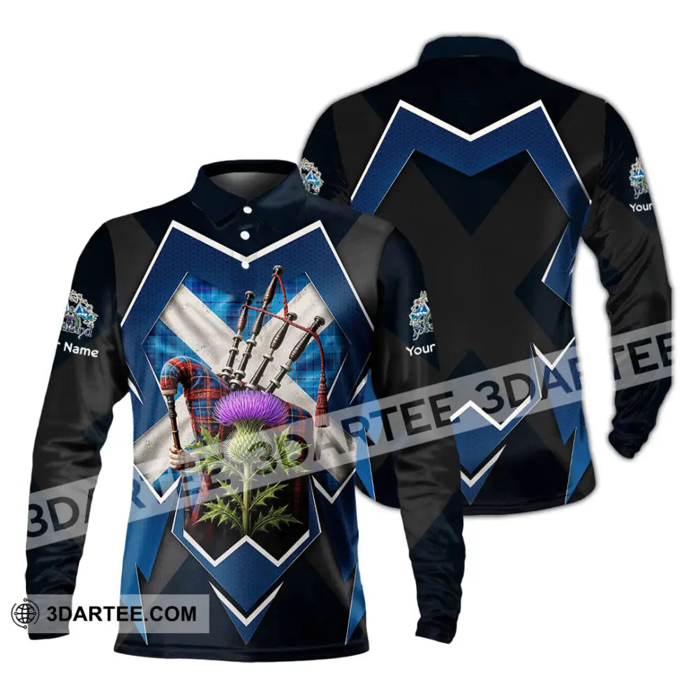 Unisex Shirt - Custom Scotland Shirt - Long Sleeve Polo / S - T-shirt