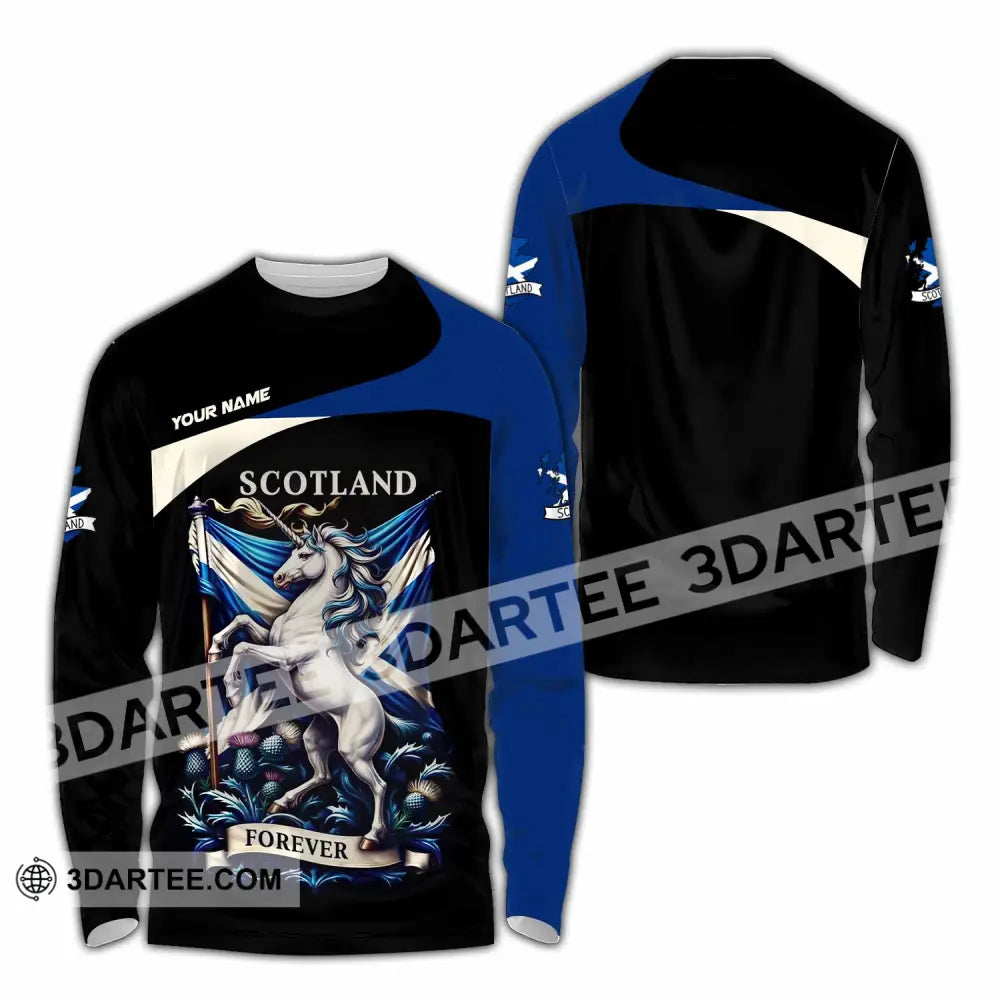 Unisex Shirt - Custom Scotland Shirt - Long Sleeve Shirt / S - T-shirt