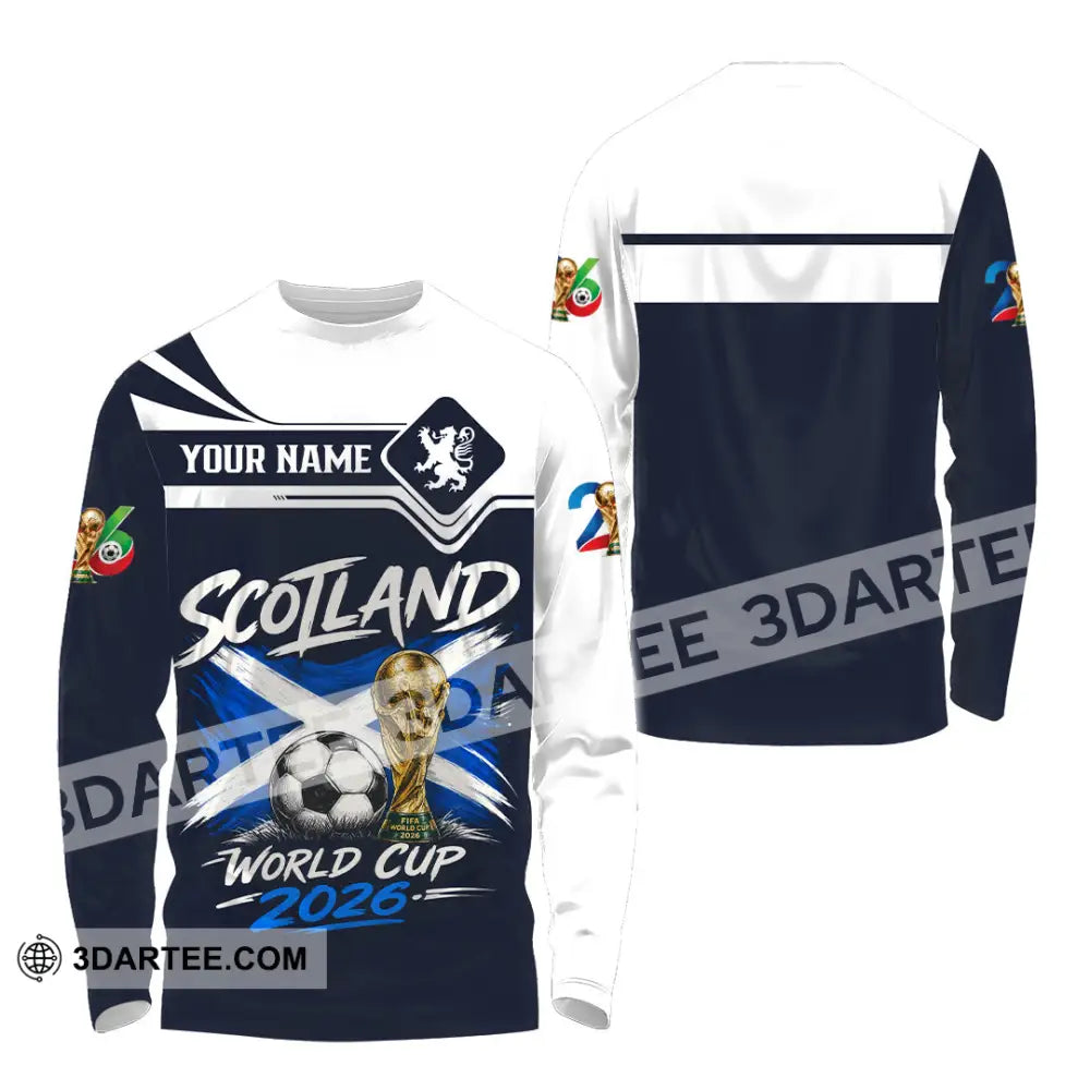 Unisex Shirt - Custom Scotland World Cup 2026 Shirt - Long Sleeve Shirt / S - T-shirt