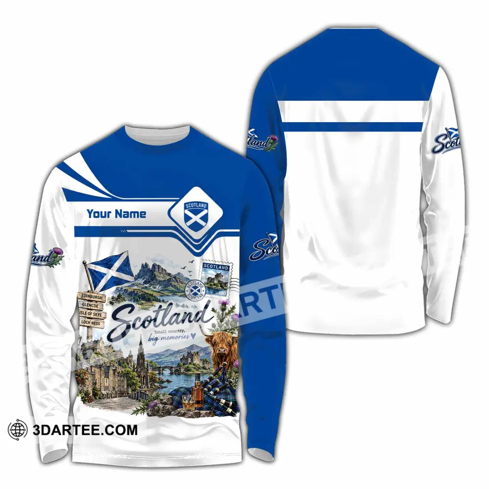 Unisex Shirt - Custom Scotland Shirt - Long Sleeve Shirt / S - T-shirt