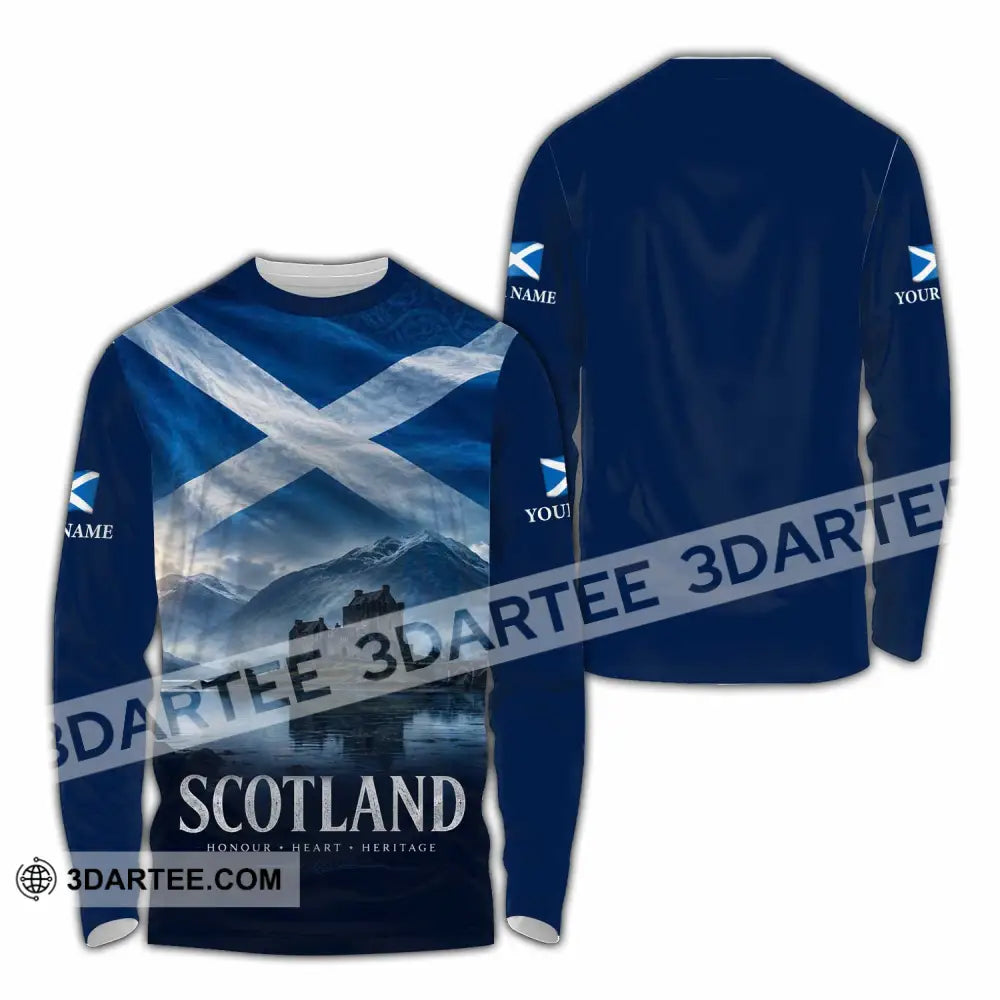 Unisex Shirt - Custom Scotland Shirt - Long Sleeve Shirt / S - T-shirt