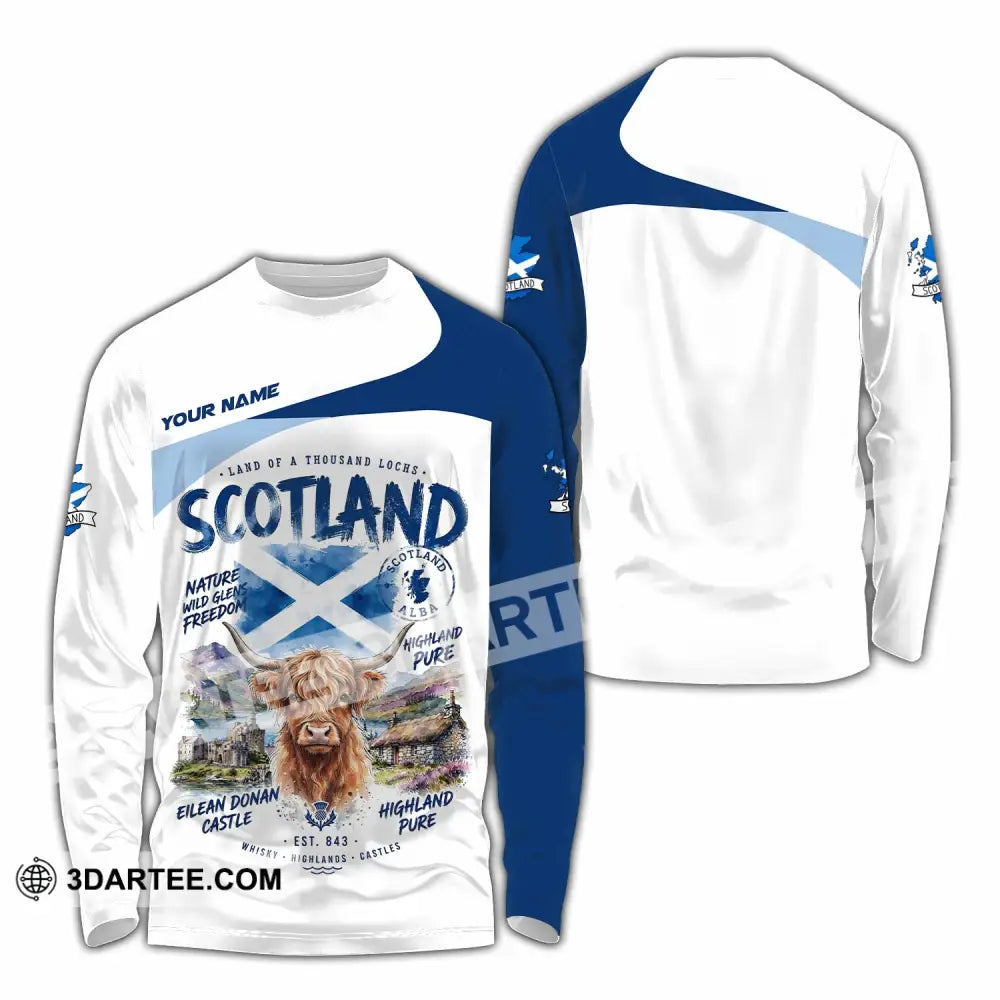 Unisex Shirt - Custom Scotland Shirt - Long Sleeve Shirt / S - T-shirt