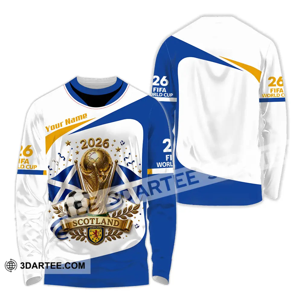Unisex Shirt - Custom Scotland World Cup 2026 Shirt - Long Sleeve Shirt / S - T-shirt