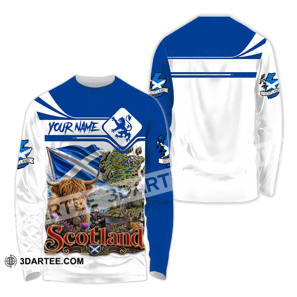 Unisex Shirt - Custom Scotland Shirt - Long Sleeve Shirt / S - T-shirt