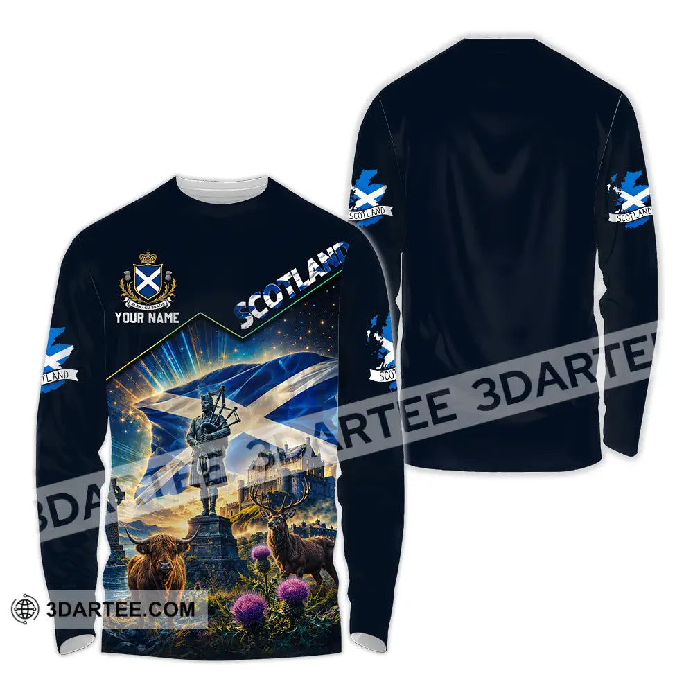 Unisex Shirt - Custom Scotland Shirt - Long Sleeve Shirt / S - T-shirt