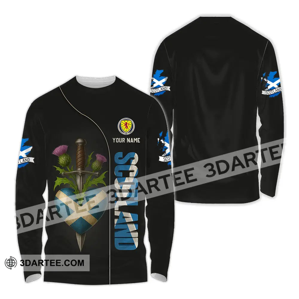 Unisex Shirt - Custom Scotland Shirt Long Sleeve Shirt / S T-shirt
