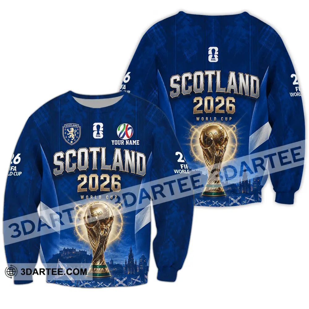 Unisex Shirt - Custom Scotland World Cup 2026 Shirt - Long Sleeve / S - T-shirt