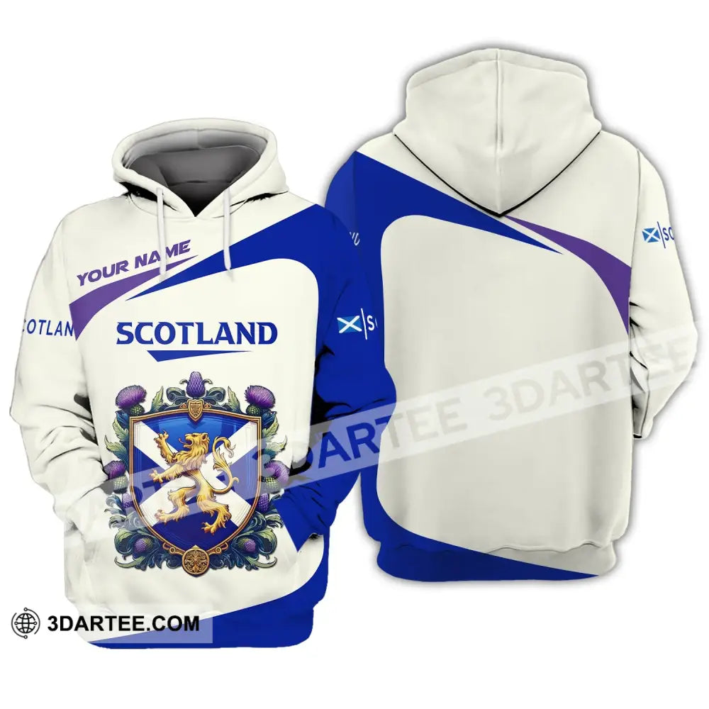 Unisex Shirt Custom Scotland Scottish T-Shirt Lover Hoodie / S