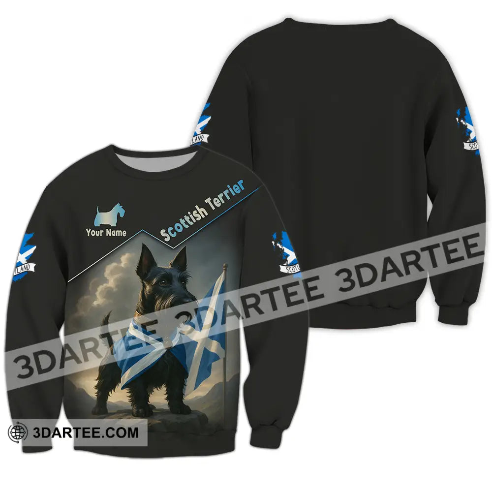 Unisex Shirt - Custom Scotland Terrier Pet Lover Shirt Long Sleeve / S T-shirt