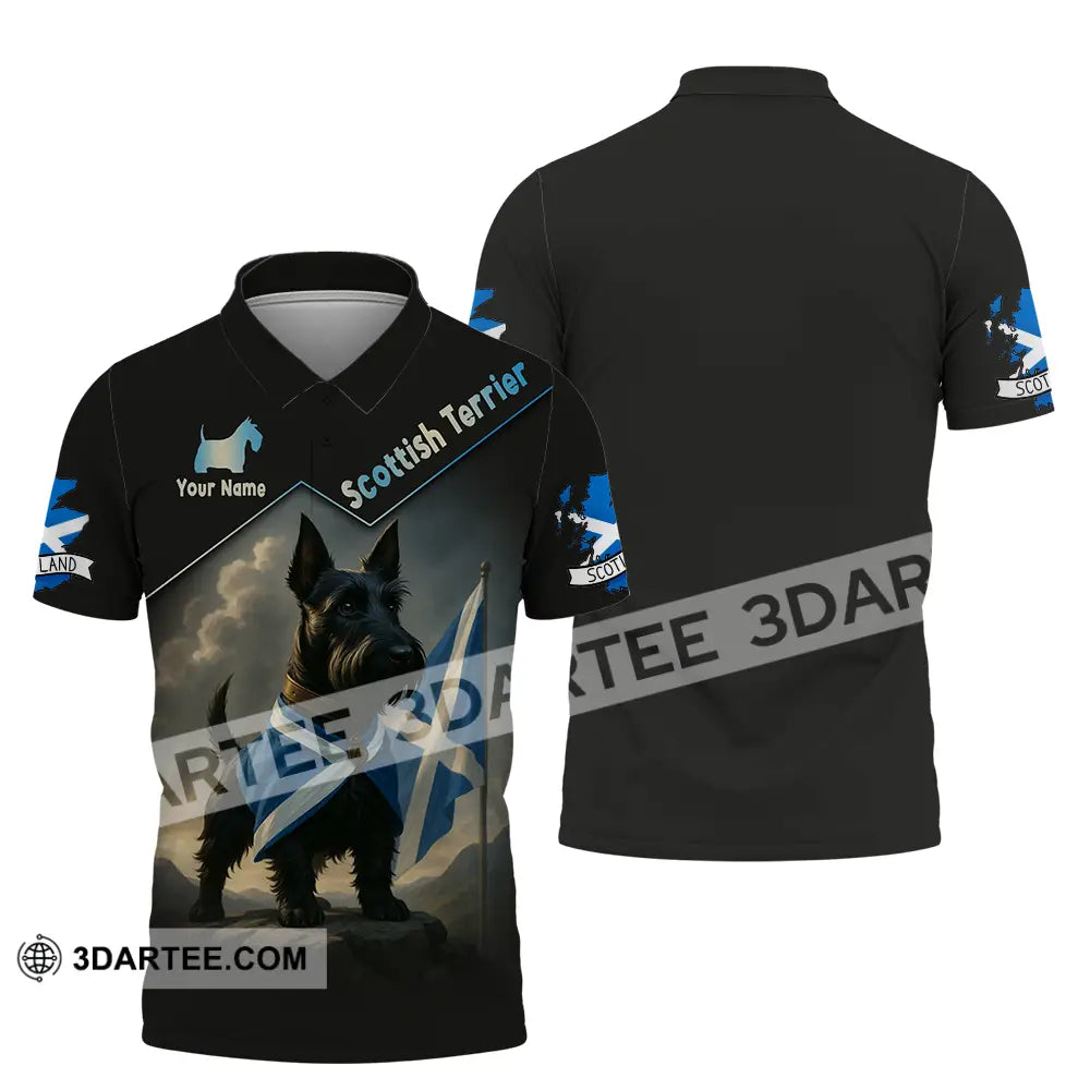 Unisex Shirt - Custom Scotland Terrier Pet Lover Shirt Polo Shirt / S T-shirt