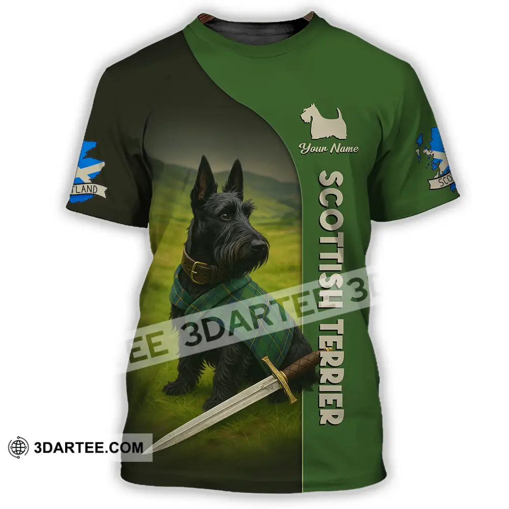 Unisex Shirt - Custom Scotland Terrier Pet Lover Shirt T-Shirt / S T-shirt
