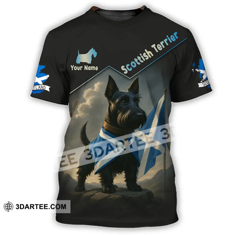 Unisex Shirt - Custom Scotland Terrier Pet Lover Shirt T-Shirt / S T-shirt