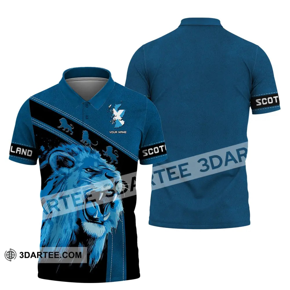 Unisex Shirt Custom Scotland Wild T-Shirt Clothing Polo / S