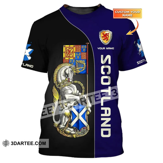 Unisex Shirt Custom Scotland Wild T-Shirt Clothing / S