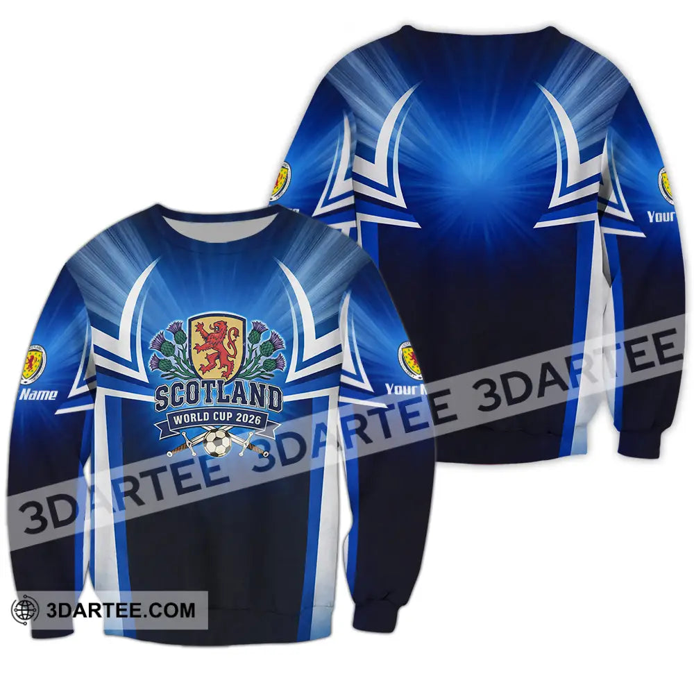 Unisex Shirt - Custom Scotland World Cup 2026 3D Shirt - Long Sleeve / S - T-shirt