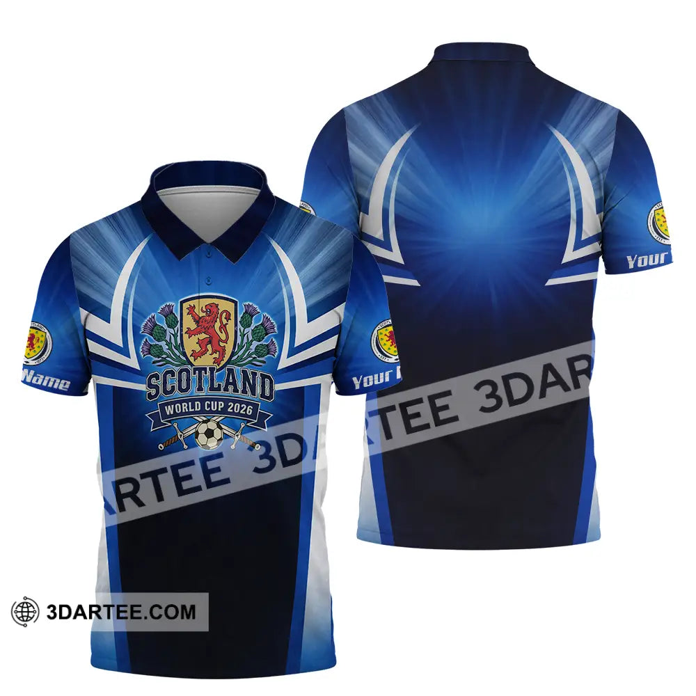 Unisex Shirt - Custom Scotland World Cup 2026 3D Shirt - Polo Shirt / S - T-shirt