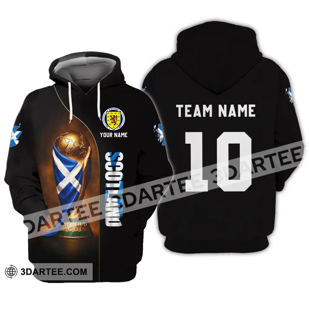 Unisex Shirt - Custom Scotland World Cup 3D Shirt Hoodie / S T-shirt