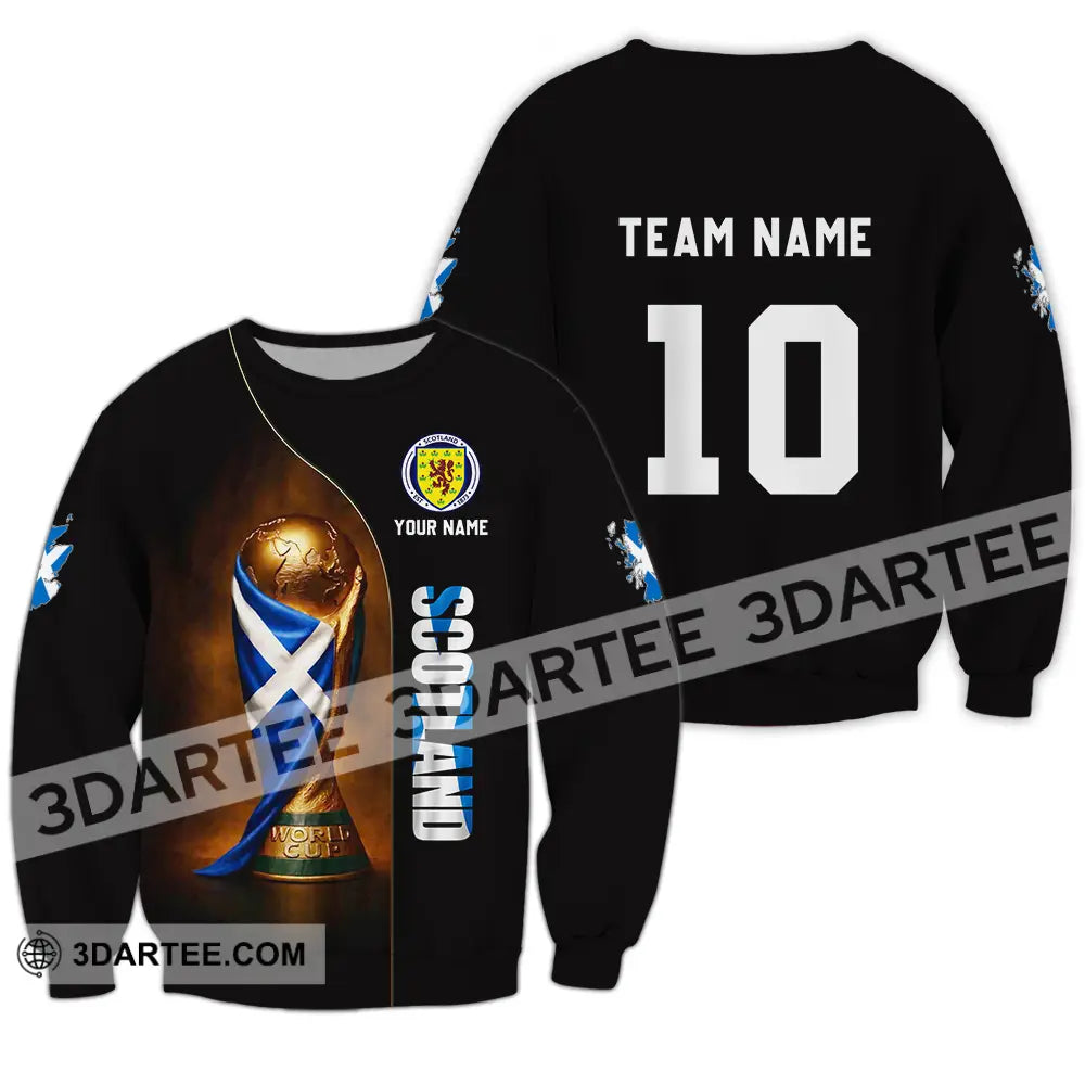 Unisex Shirt - Custom Scotland World Cup 3D Shirt Long Sleeve / S T-shirt