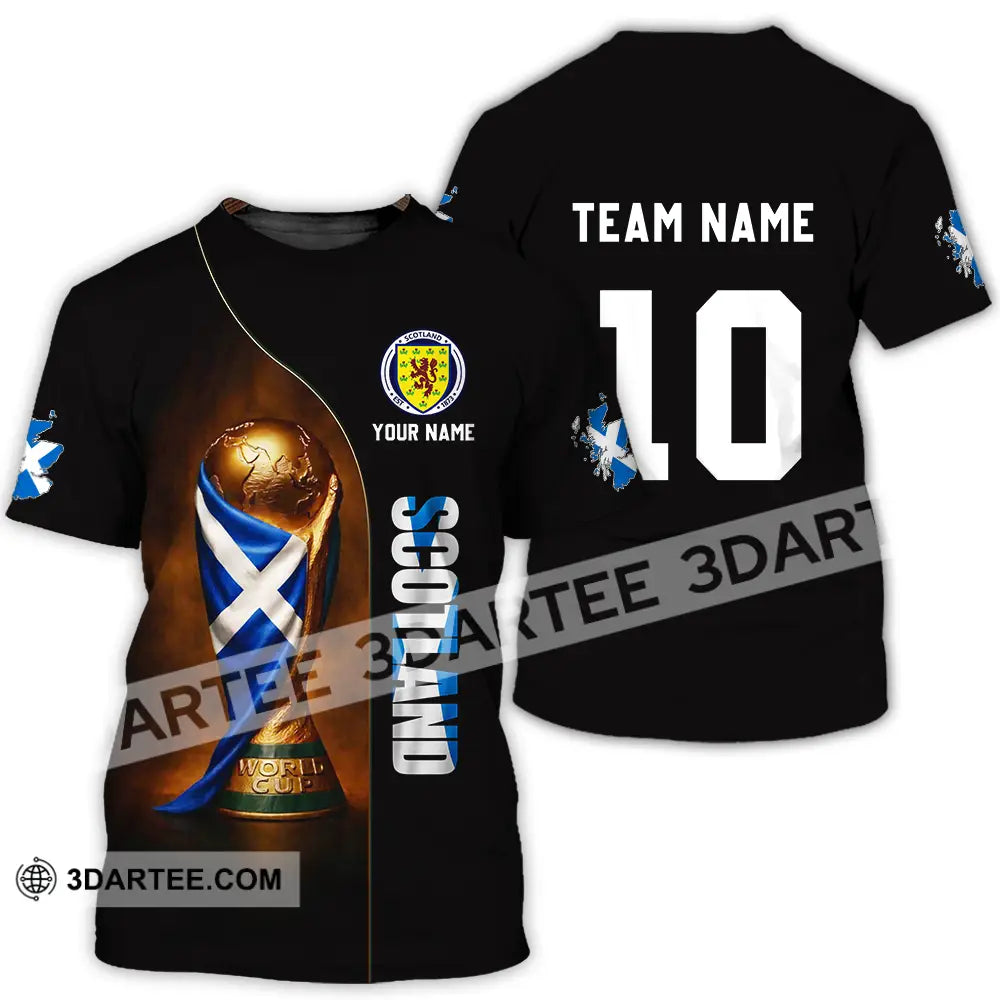 Unisex Shirt - Custom Scotland World Cup 3D Shirt T-Shirt / S T-shirt
