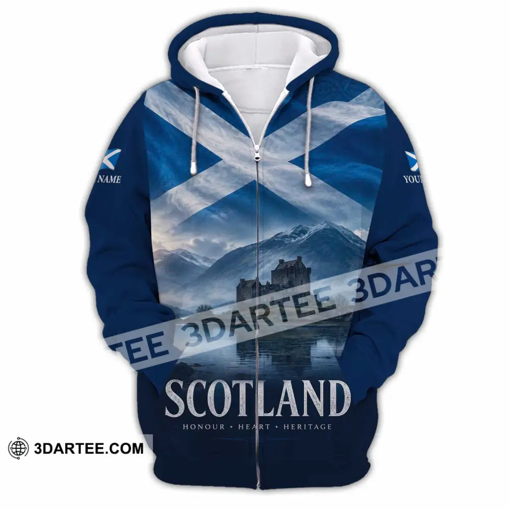 Unisex Shirt - Custom Scotland Shirt - Zipper Hoodie / S - T-shirt