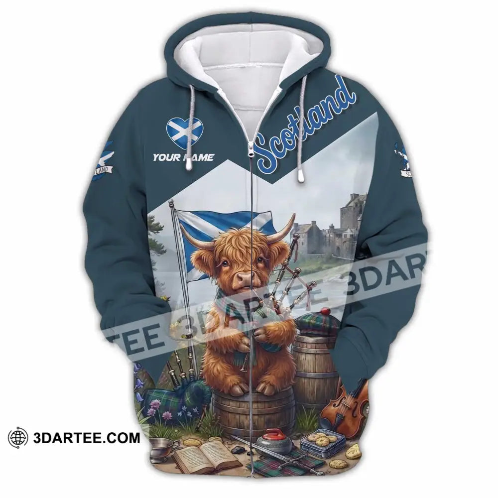 Unisex Shirt - Custom Scotland Shirt - Zipper Hoodie / S - T-shirt