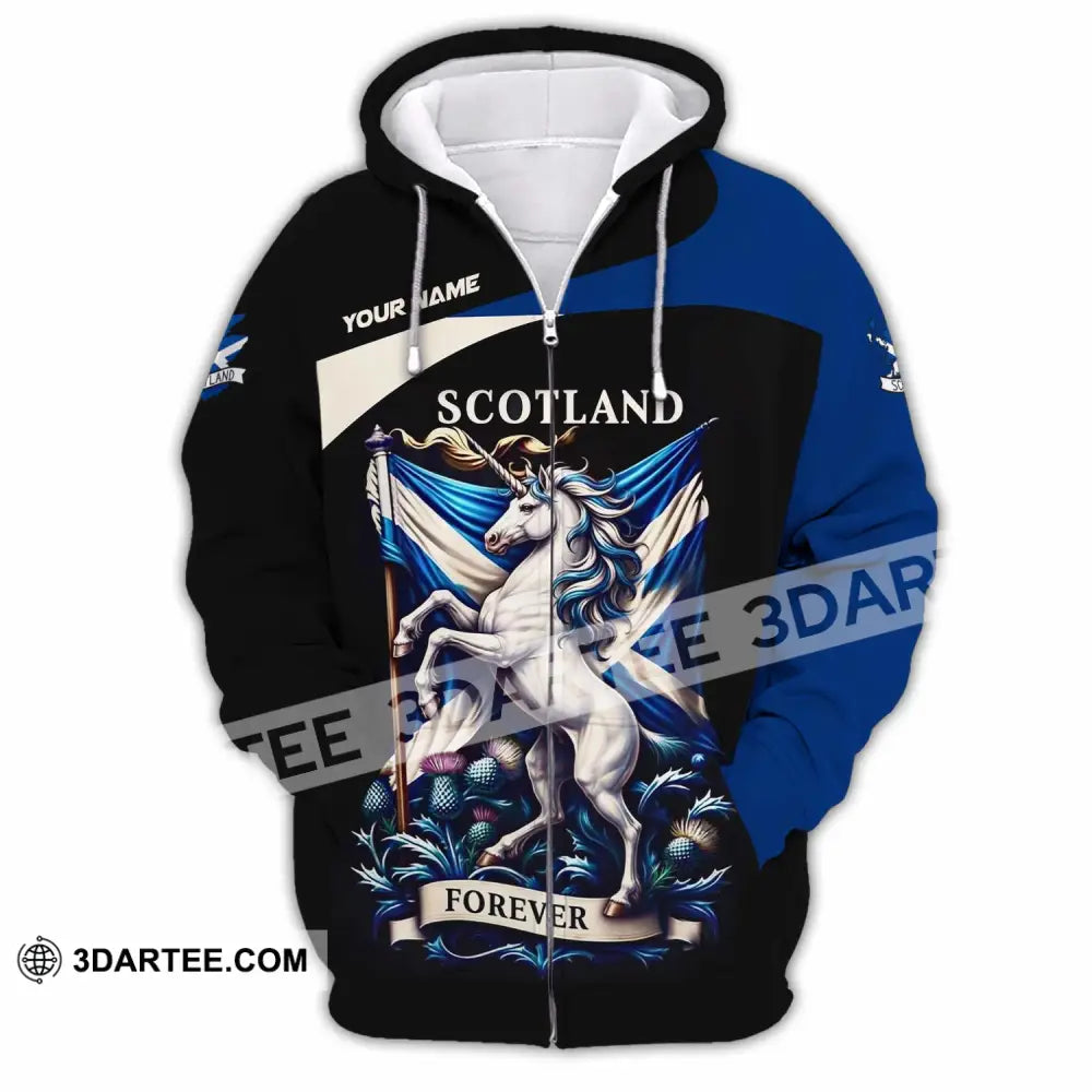 Unisex Shirt - Custom Scotland Shirt - Zipper Hoodie / S - T-shirt