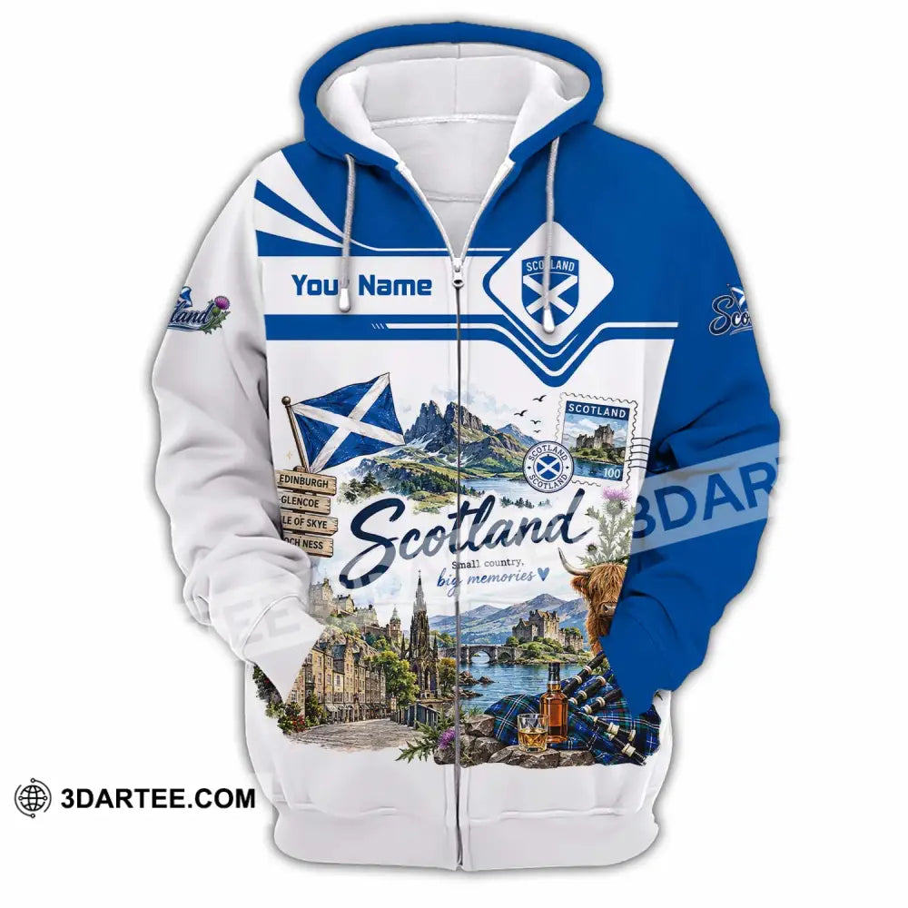 Unisex Shirt - Custom Scotland Shirt - Zipper Hoodie / S - T-shirt