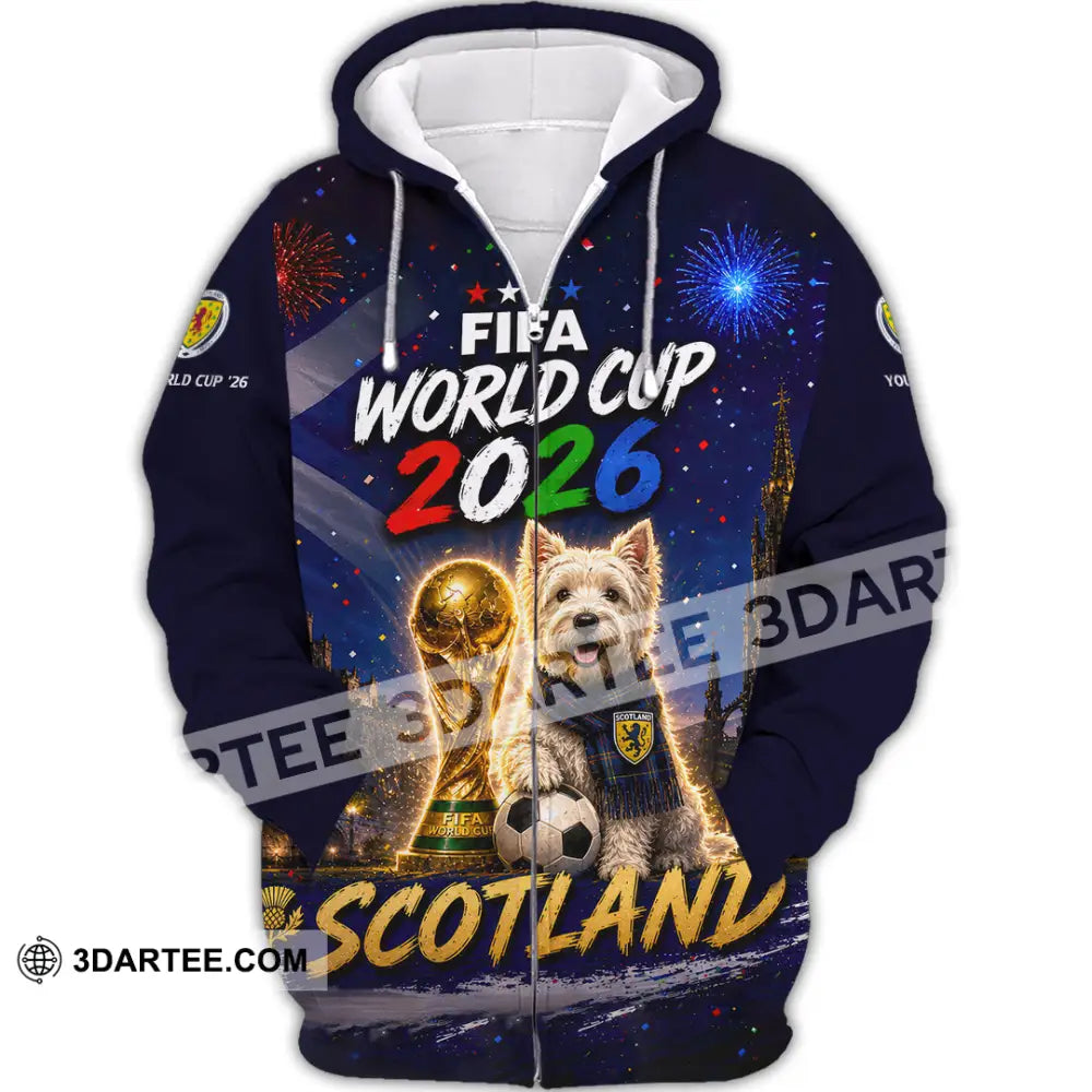 Unisex Shirt - Custom Scotland World Cup 2026 Shirt - Zipper Hoodie / S - T-shirt