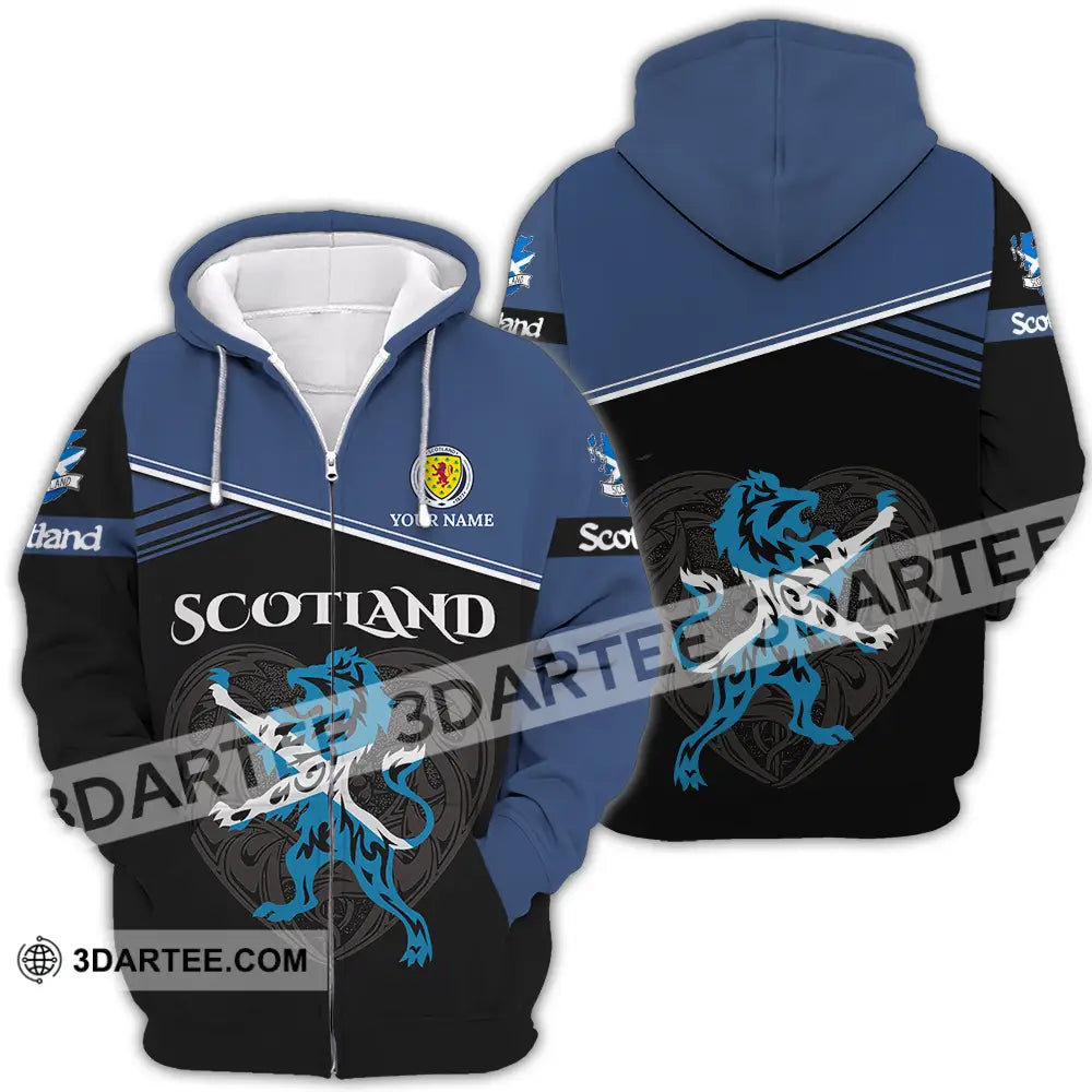 Unisex Shirt - Custom Scotland Shirt Zipper Hoodie / S T-shirt