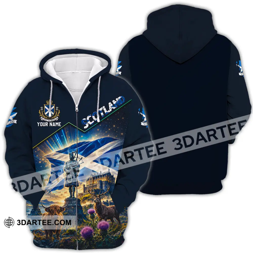 Unisex Shirt - Custom Scotland Shirt - Zipper Hoodie / S - T-shirt