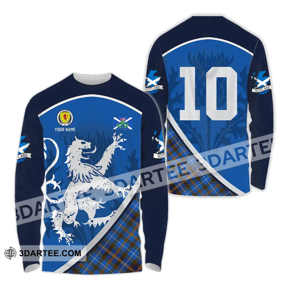 Unisex Shirt - Custom Scottish 3D Shirt Long Sleeve Shirt / S T-shirt