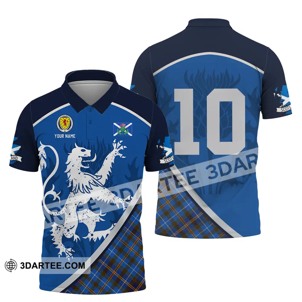 Unisex Shirt - Custom Scottish 3D Shirt Polo Shirt / S T-shirt