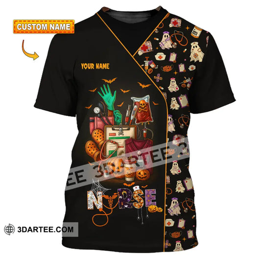 Unisex Shirt - Custom Scrubstar Fright Friends Nurse Halloween Shirt T-shirt