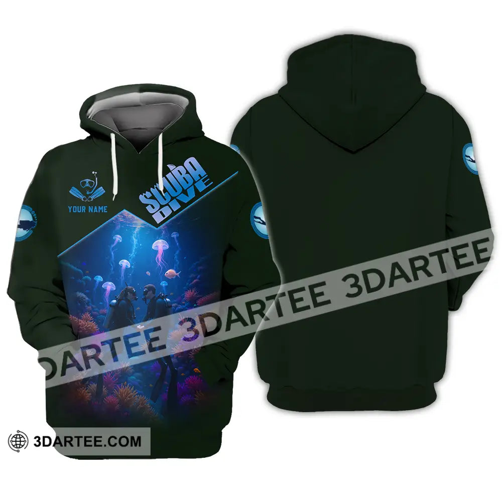 Unisex Shirt - Custom Scuba Diving 3D Shirt Hoodie / S T-shirt