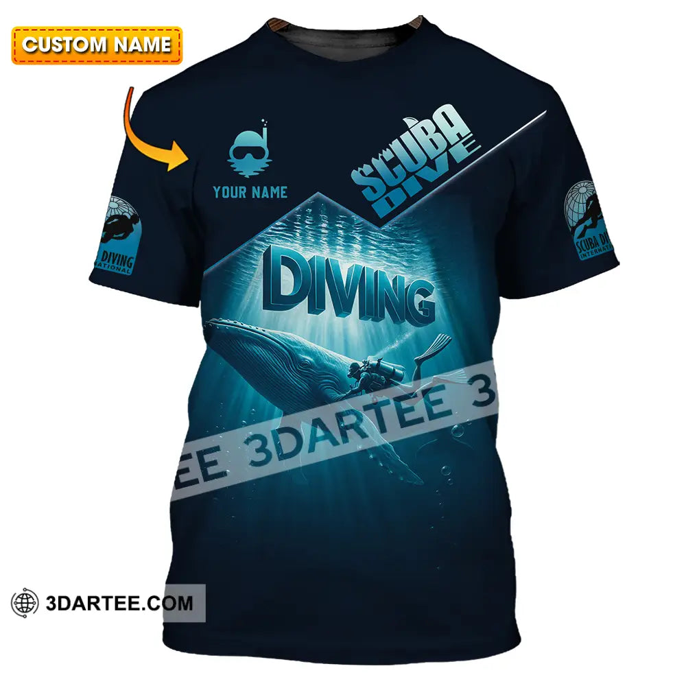 Unisex Shirt - Custom Scuba Diving 3D Shirt T-shirt