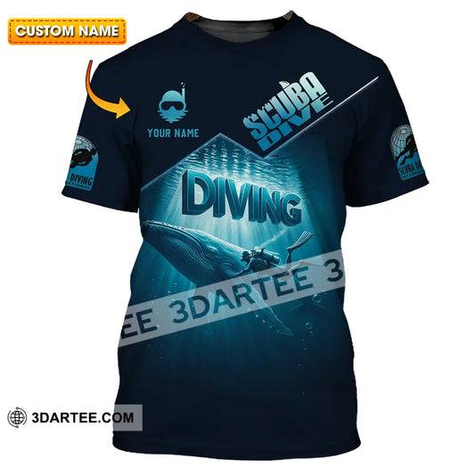 Unisex Shirt - Custom Scuba Diving 3D Shirt T-shirt