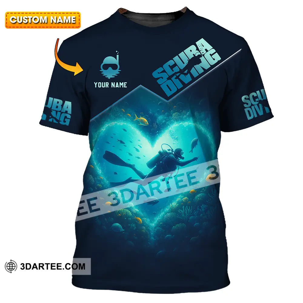 Unisex Shirt - Custom Scuba Diving 3D Shirt T-shirt