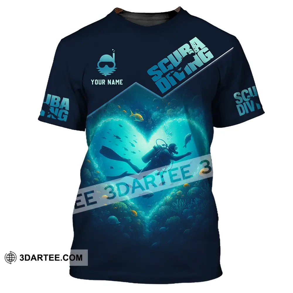 Unisex Shirt - Custom Scuba Diving 3D Shirt T-Shirt / S T-shirt