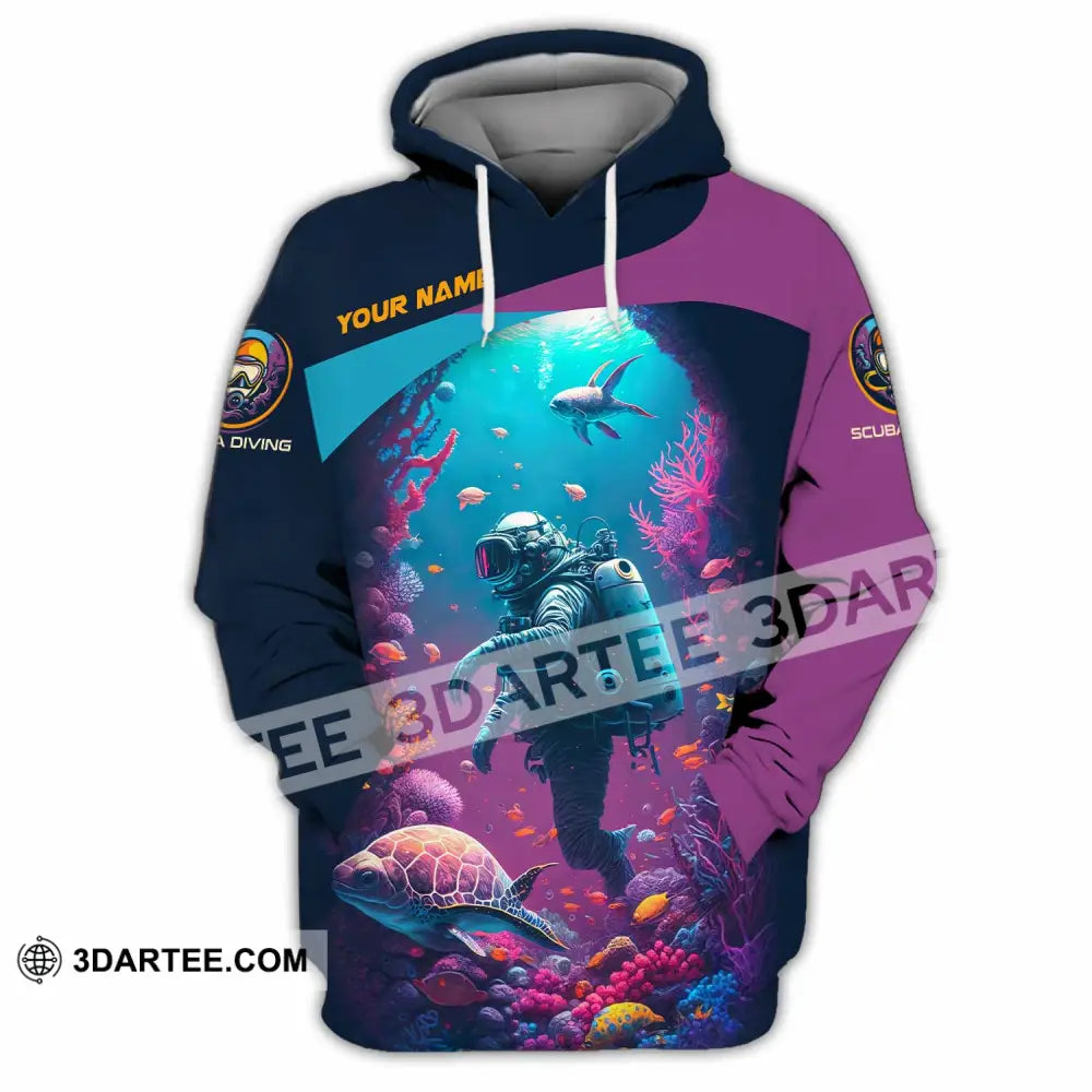 Unisex Shirt Custom Scuba Diving Shirt Hoodie / S T shirt