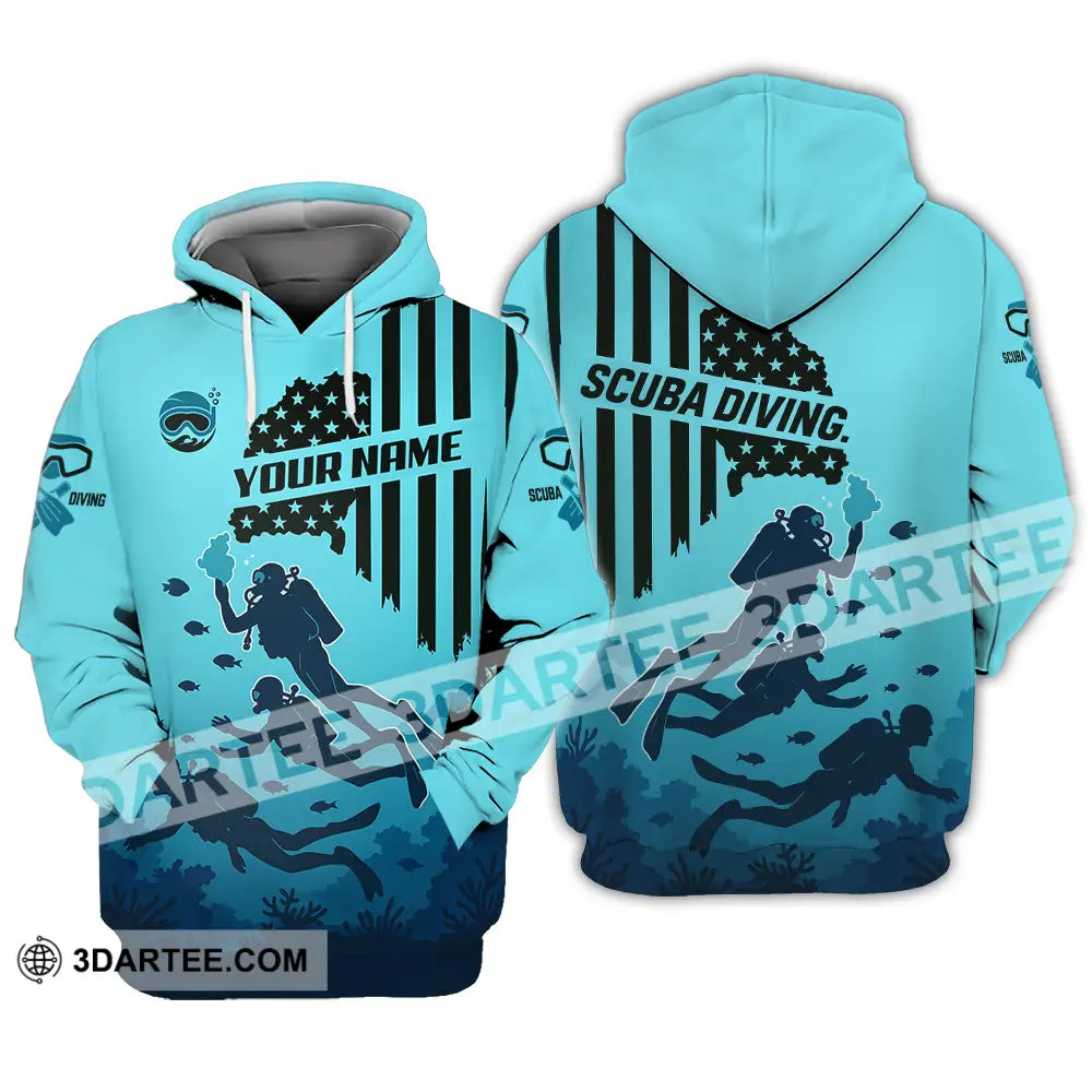 Unisex Shirt - Custom Scuba Diving Shirt Hoodie / S T-shirt