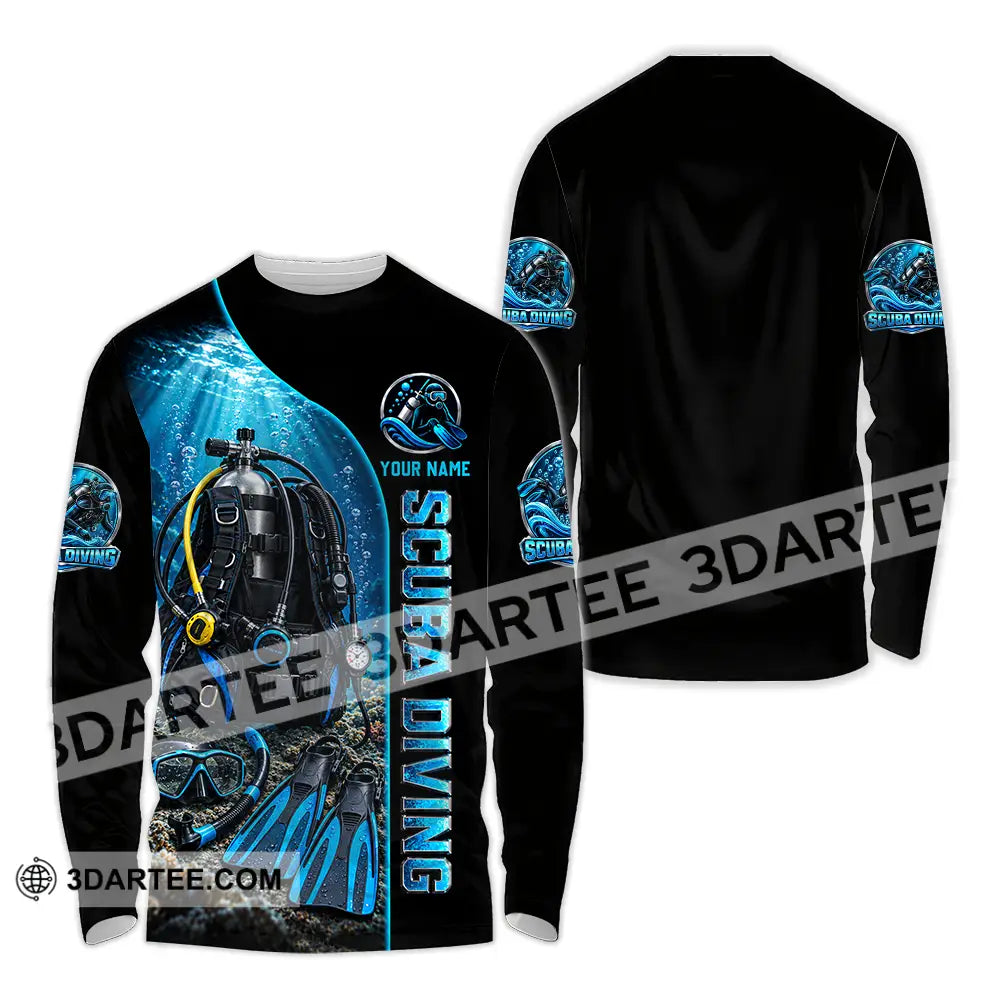Unisex Shirt - Custom Scuba Diving Shirt - Long Sleeve Shirt / S - T-shirt