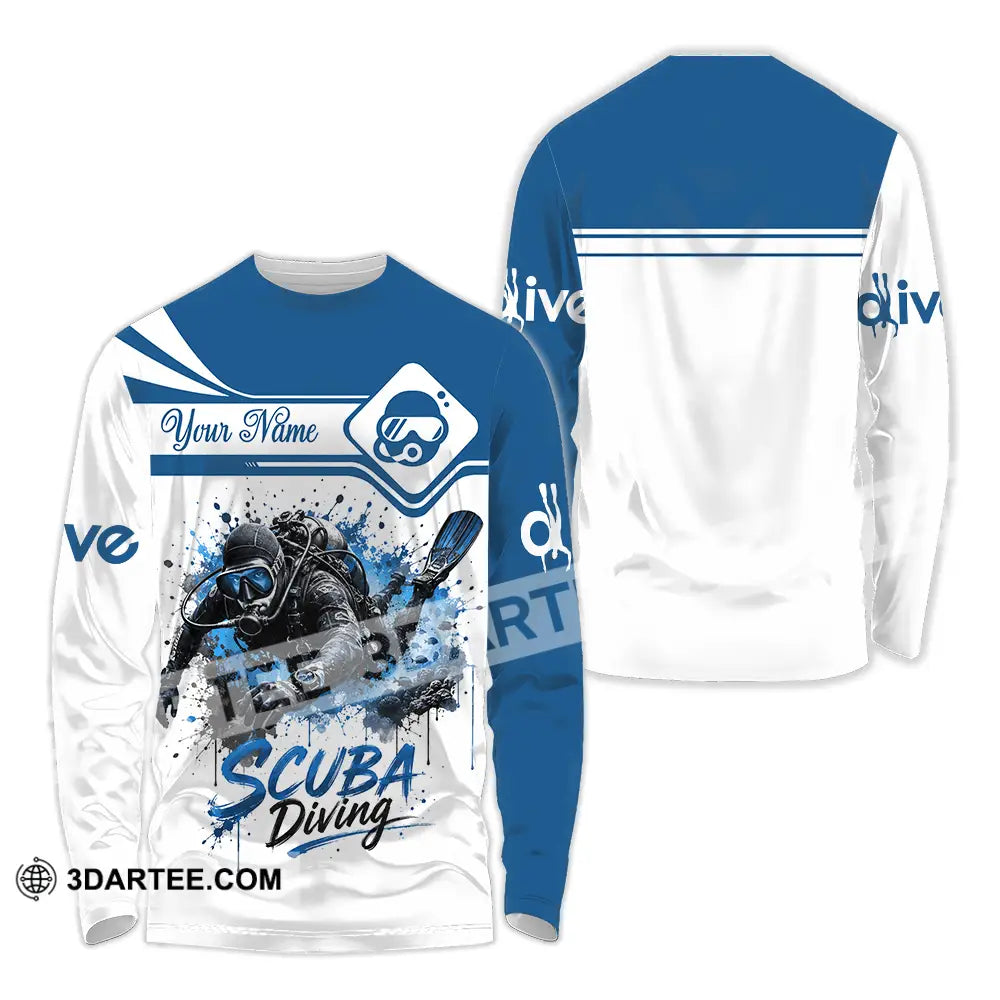 Unisex Shirt - Custom Scuba Diving Shirt - Long Sleeve Shirt / S - T-shirt