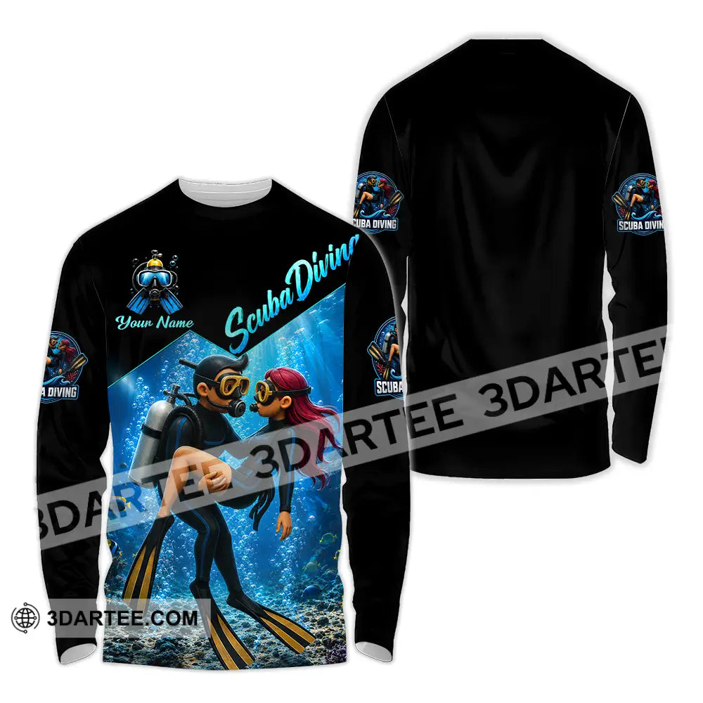 Unisex Shirt - Custom Scuba Diving Shirt - Long Sleeve Shirt / S - T-shirt