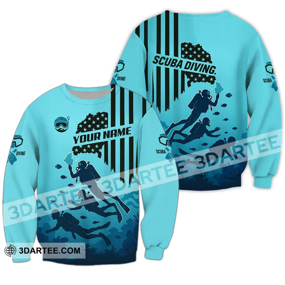 Unisex Shirt - Custom Scuba Diving Shirt Long Sleeve / S T-shirt
