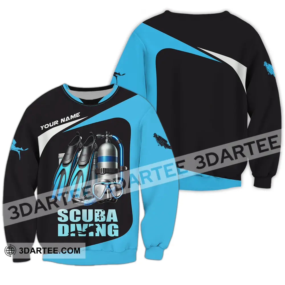 Unisex Shirt - Custom Scuba Diving Lover Shirt Long Sleeve / S T-shirt