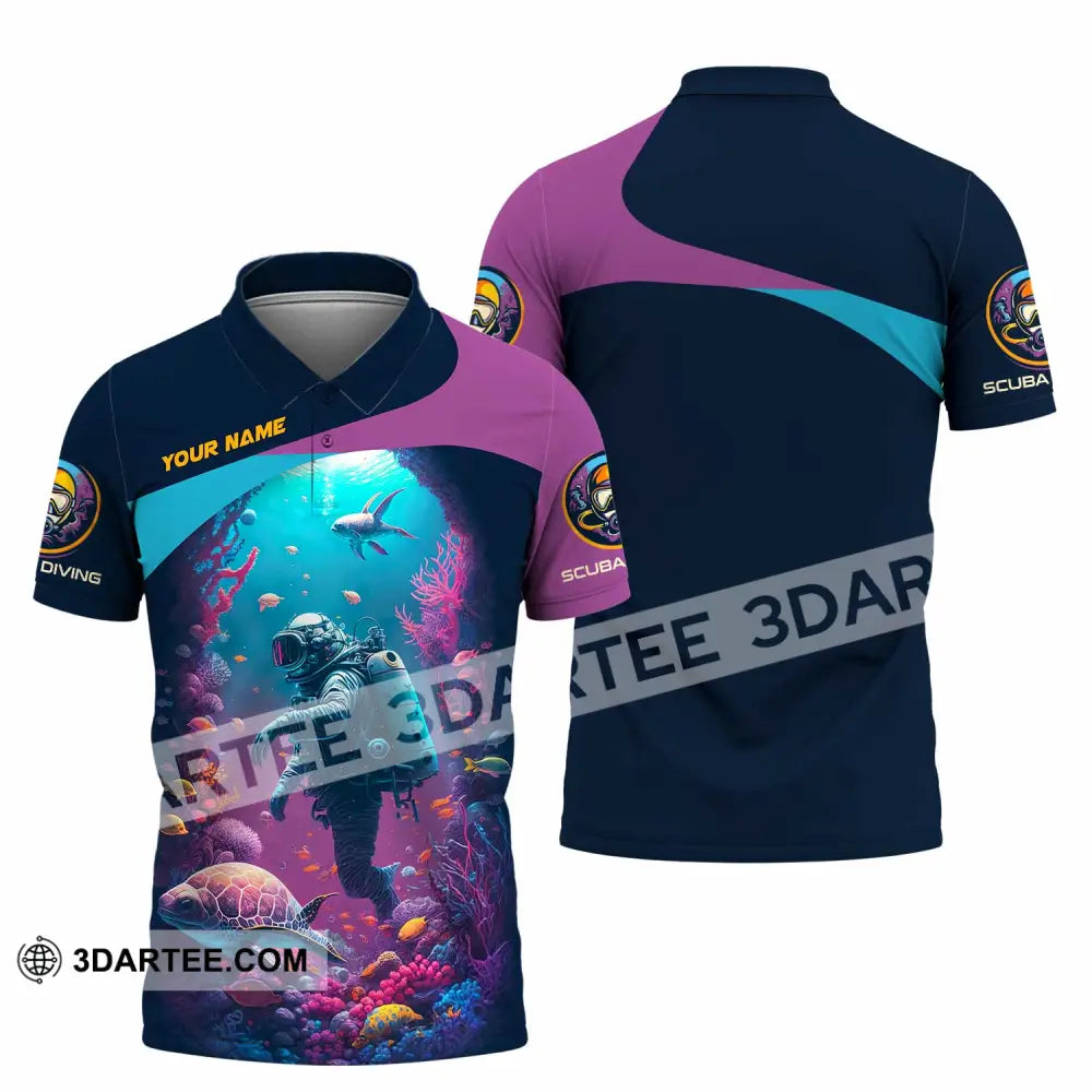 Unisex Shirt Custom Scuba Diving Shirt Polo Shirt / S T shirt
